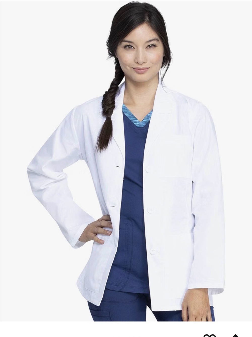 Dickies Women's White Medical Lab Coat